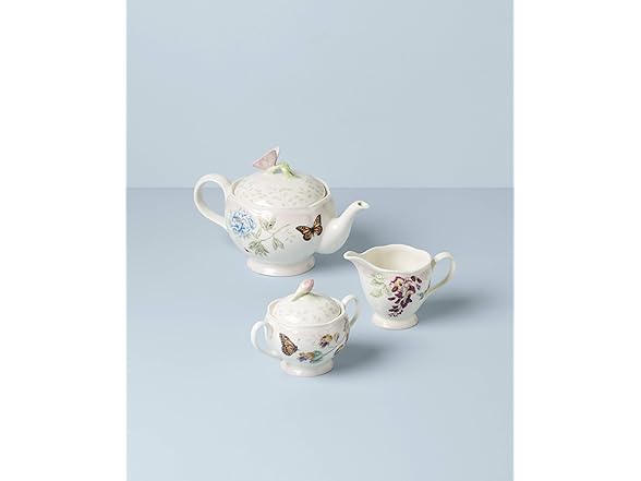 Lenox  Butterfly Meadow Pink Ombre 5-Piece Tea Set