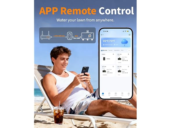 Diivoo 3 Zone WiFi Water Timer