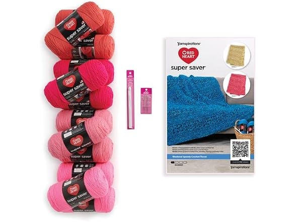 RED HEART Super Saver Kit: 12x198g skeins