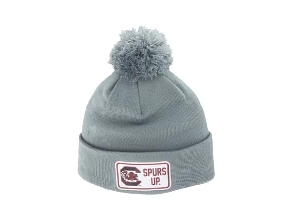 GAMECOCKS Pom Beanie Patch Defer Gray