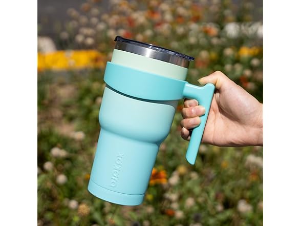 BJPKPK 40oz Stainless Tumbler With Handle And Straw