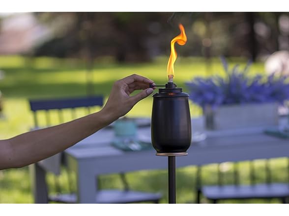 TIKI Kokomo 65" Metal Torch with Adjustable Flame