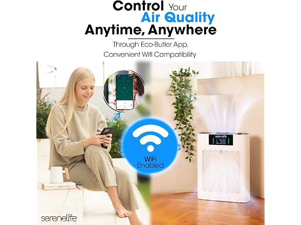 SereneLife WiFi Air Purifier for Home