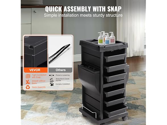 VEVOR Ultimate Salon Trolley Cart