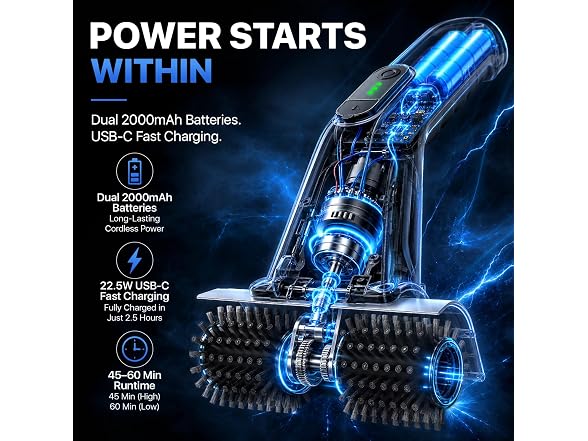 Cordless Electric Grill Brush Cleaner