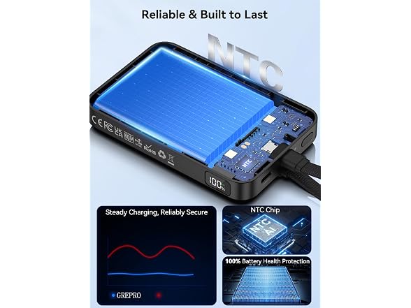 GREPRO Magnetic Power Bank 10000mAh
