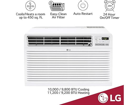 LG LT1033HNR 10,000 BTU 230/208V Through-the-Wall AC