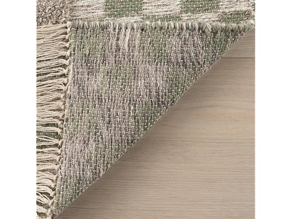 Rugs USA x Carmeon Hamilton Checkered 4' x 6' Wool Area Rug