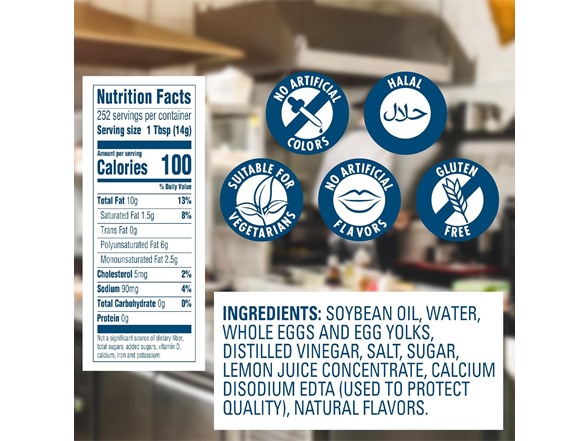 Hellmann's Real Mayonnaise, 128-Ounce