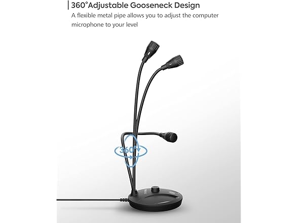 JOUNIVO USB Streaming Microphone