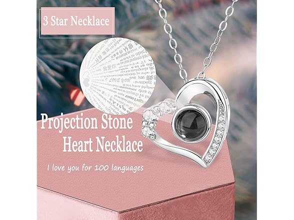 Anish 100 Languages Love Necklace