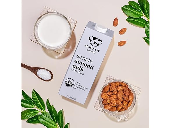 6PK Mooala Organic Simple Almond Milk Vanilla