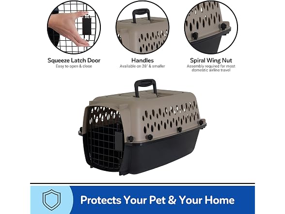Petmate Vari Dog Kennel, Carrier, XS 19in