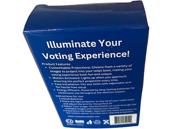Trump Biden Toilet Light Projector