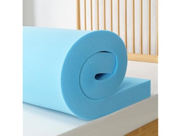 ZINUS 2" Green Tea Cooling Gel Memory Foam Mattress Topper