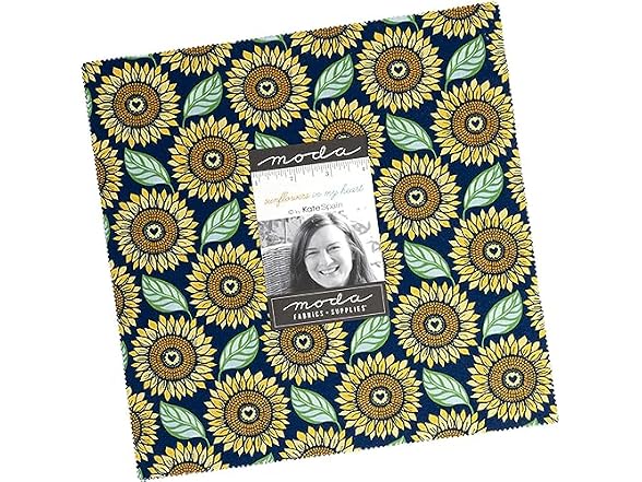 Moda Fabrics Sunflowers in My Heart 10" Precut Fabric Squares