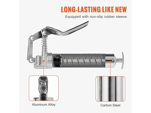 VEVOR Pistol Grip Grease Gun, 3500 PSI
