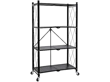 $34.99 YSSOA HealSmart 4-Tier Heavy Duty Foldable Rack dealfomo
