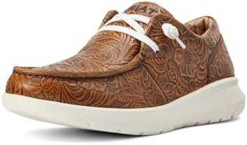 Ariat 10042508 7.5 Ariat Hilo Shoe Women's Boots Brown Floral Emboss