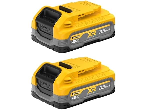 DEWALT DCBP320-2 20V MAX XR 3.5Ah Battery, 2 Pack