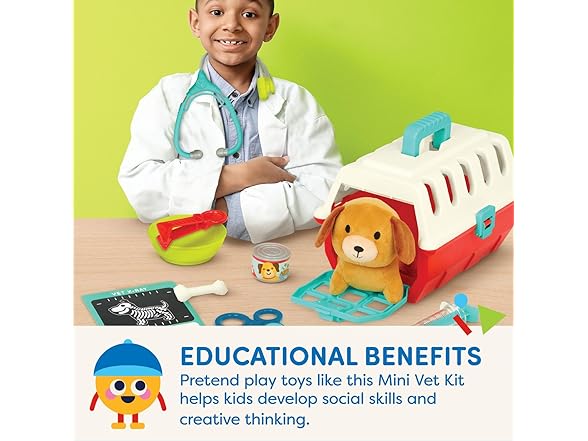 Battat Mini Vet Playset 11pc