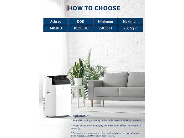 GarveeLife 14,000 BTU Portable Air Conditioner