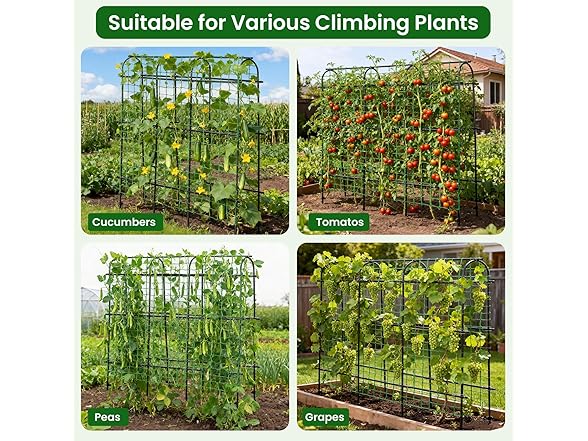 OTOSUNNY 6ft Raised Bed Garden Arch