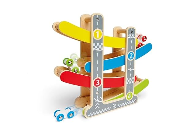 Hape Toddler Wooden Race Track Car