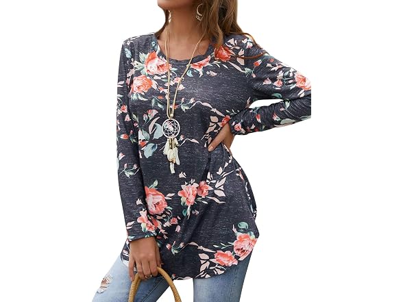 Ezcosplay Women (XL) Long Sleeve Casual Tops Shirt