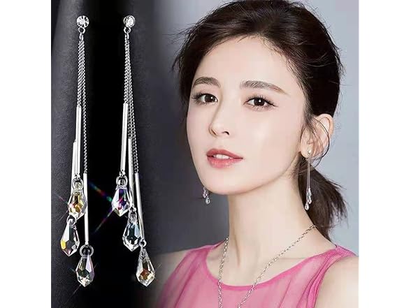 Daily New Long Shape Fringed Crystal