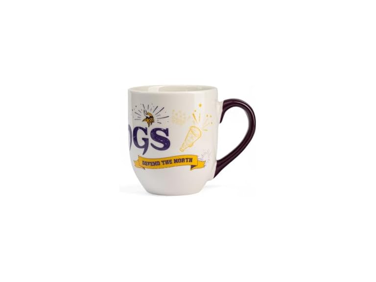 The Memory Company Officially Licensed NFL 18oz Ceramic Cheer Mug, Premium Team Logo Coffee Cup, Perfect Game Day Drinkware