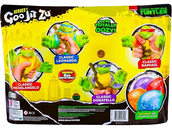 TNMT 4PK Super Oozy Toy Figures