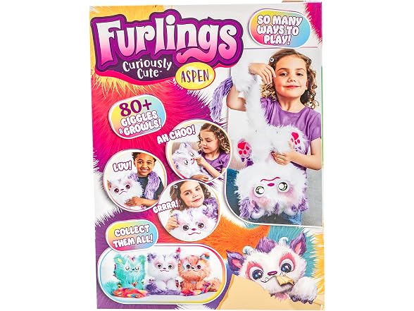 Furlings Aspen - 13" Interactive Plush Toy