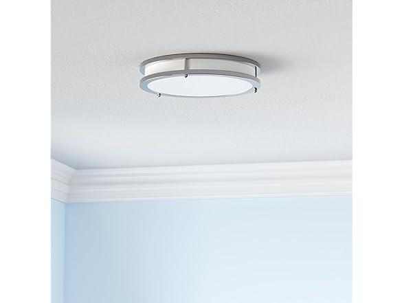 TOBUSA Ceiling Light 5000K 13" Brushed Nickle 2PC