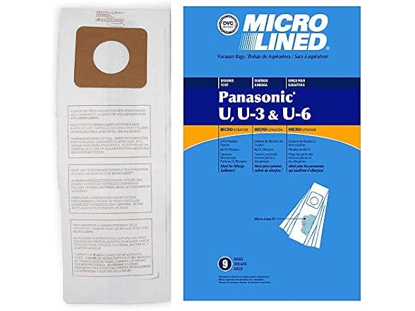 DVC Micro-Lined Paper Replacement Bags For 6300