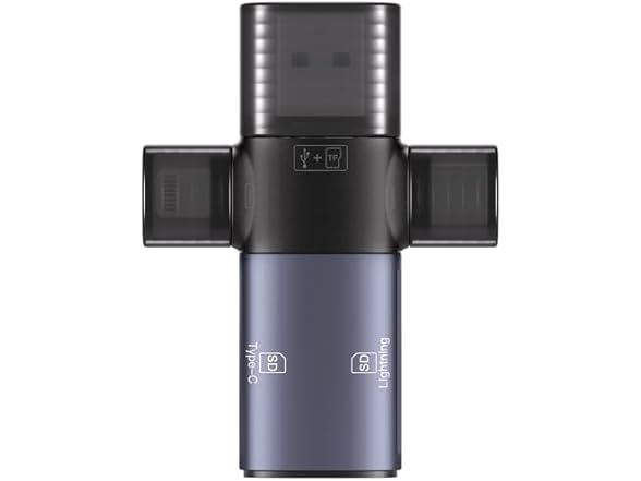 ZOIOT Memory Card Reader with Three Connect