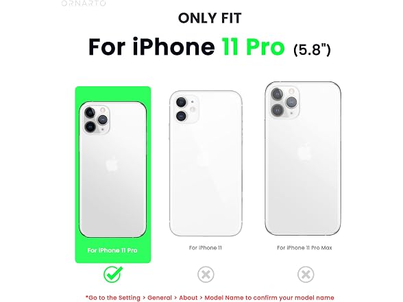 ORNARTO Compatible with iPhone 11 Pro