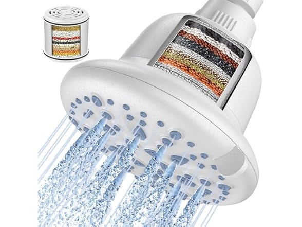 Cobbe Filtered Shower Head, 7 Modes