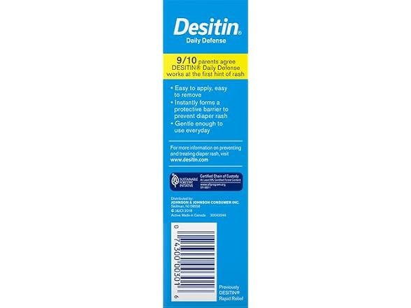 Desitin Daily Defense Diaper Rash Cream 4oz