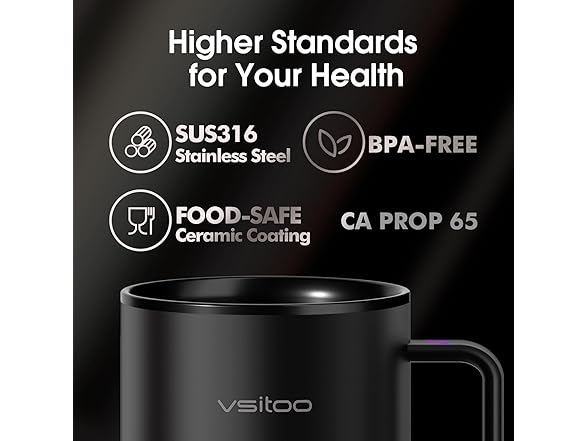 12oz Self Heating Coffee Mug