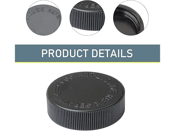 Eratus Radiator Reservoir Cap 2pc Black