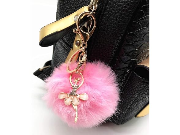 VesipaFly (S) Faux Fox Fur Pom Pom Ball Pendant