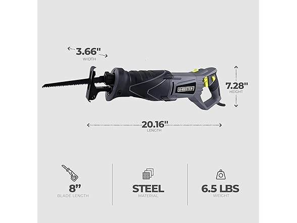 Master Mechanic J1F-DU05-28D 7A Reciprocating Saw