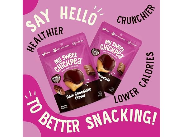 4Pk My Sweet Chickpea 5 Oz Chocolate Covered Chickpeas