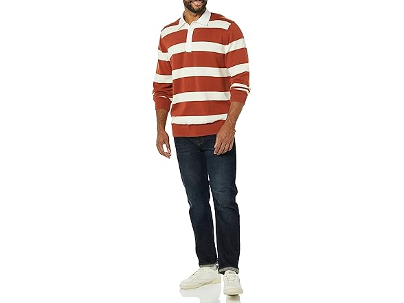 Amazon Essentials Mens Rugby Sweater