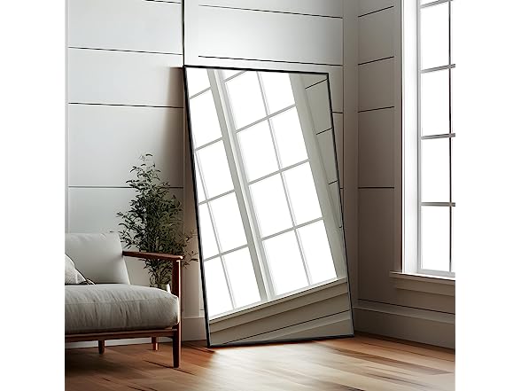 NeuType Full Length Mirror Hanging or Leaning, No Stand