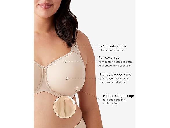 Wacoal (42D) Womens Basic Beauty Padded Bra