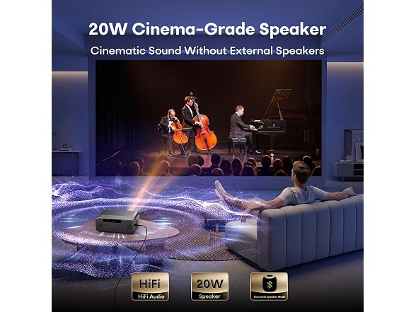 Boldever 4K Google TV Smart Projector