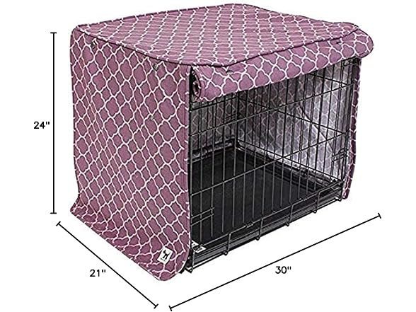 Molly Mutt Royals Dog Crate Cover, 100% Cotton
