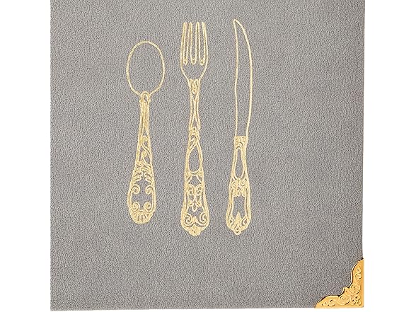 C.R. Gibson Gray Leatherette Lined Recipe Notebook, 11'' x 12''